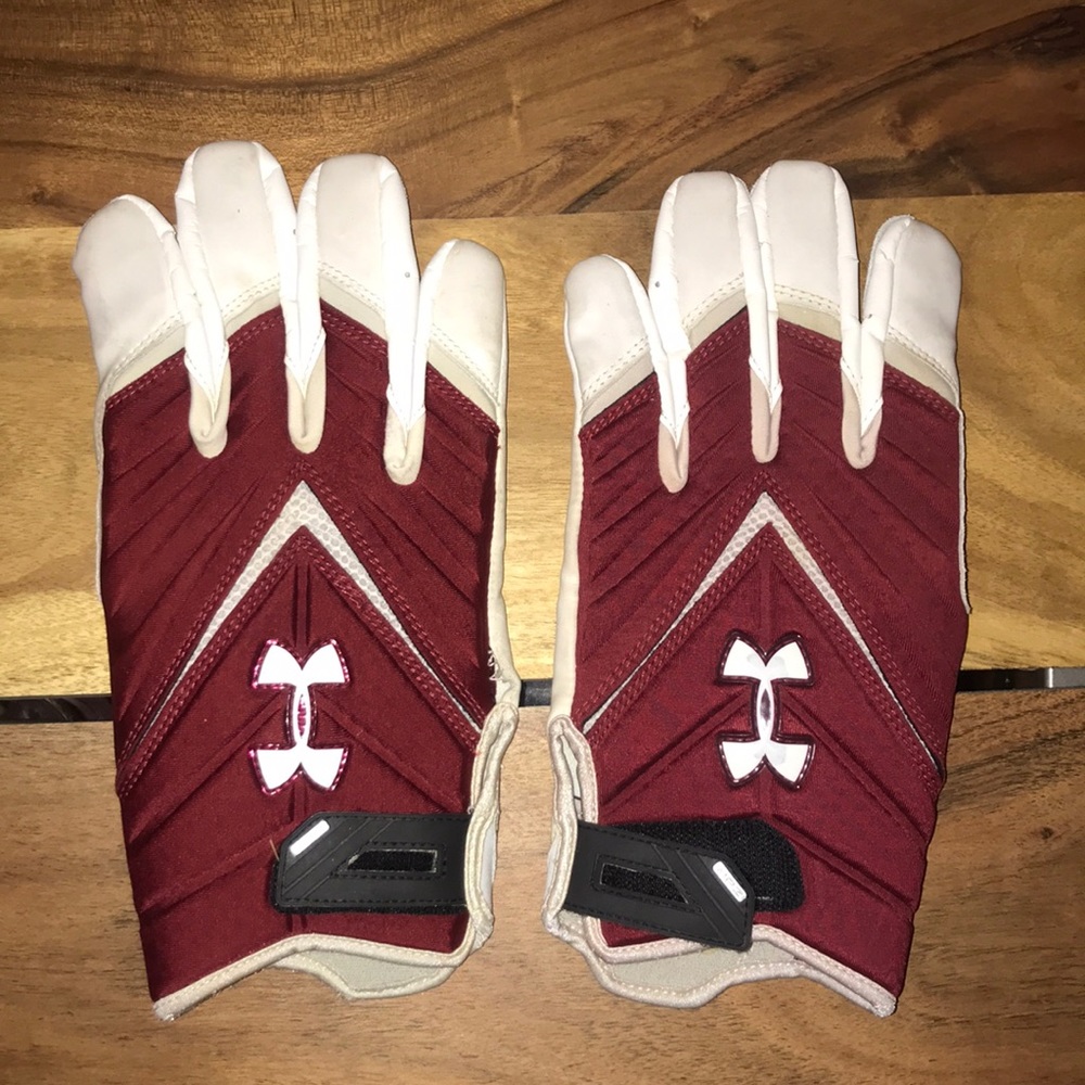 Gamecock football gloves (used) from 2014 season
